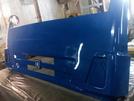 Панель КАМАЗ облицовки радиатора (рестайлинг) (синий) ТЕХНОТРОН